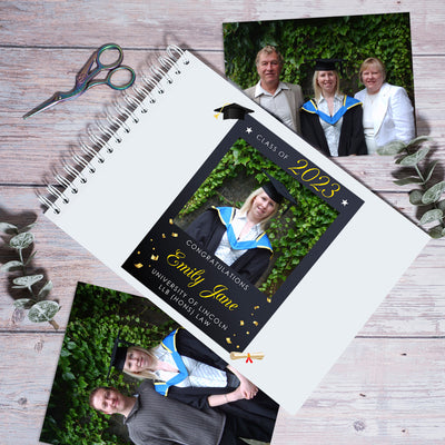 Personalised Graduation Memories Photo Album Scrapbook-Love Lumi Ltd