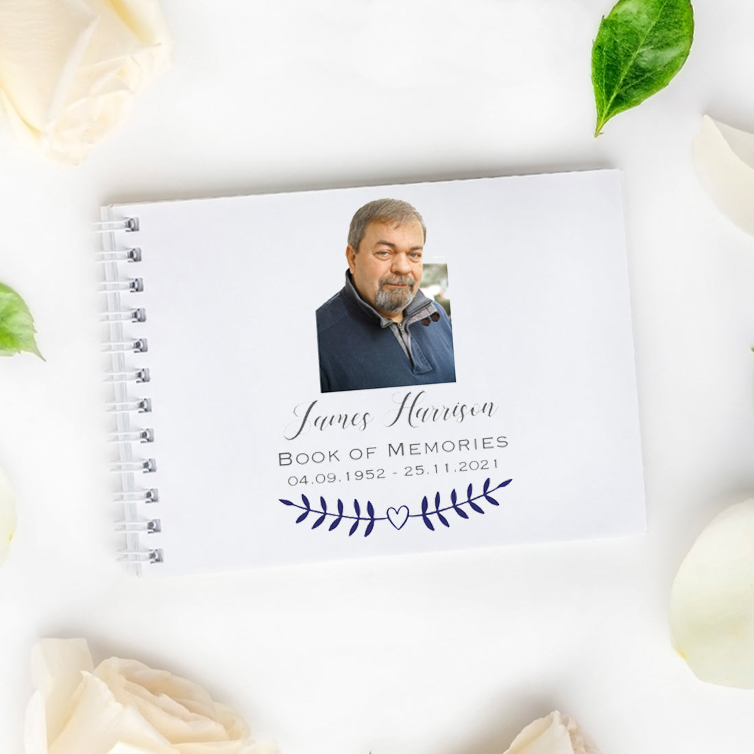 Condolence Memorial Photo Funeral Guest Book-Love Lumi Ltd