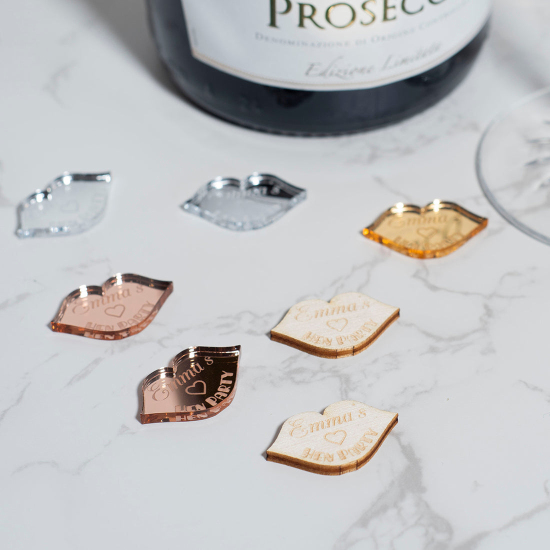 Personalised Lips Hen Do Party Table Scatter Confetti Favour Decorations-Love Lumi Ltd