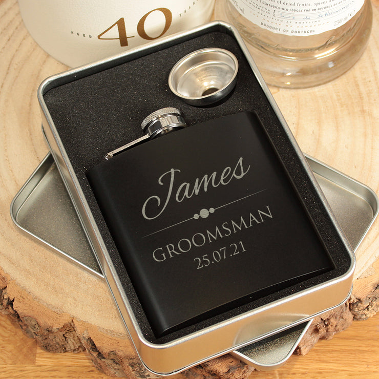 Classic Groomsman Gift Hip Flask-Love Lumi Ltd