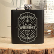 Personalised Whiskey Label Hip Flask-Love Lumi Ltd