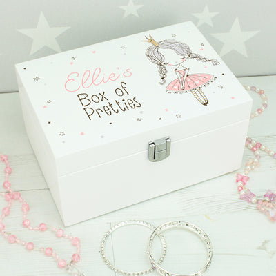 Ballet Princess Children's Jewellery Box with Mirror-Love Lumi Ltd