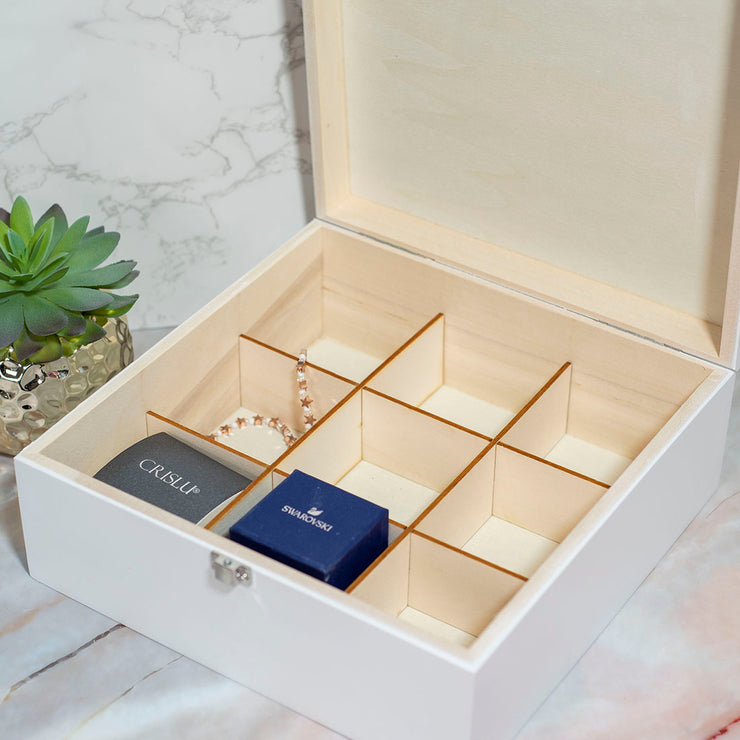 Personalised Jewellery Making Craft Box Organiser Storage Gift Keepsake Box-Love Lumi Ltd