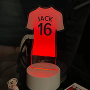 Colour Printed Neon Football Shirt LED Light with Colour Changing base and conroller-Love Lumi Ltd