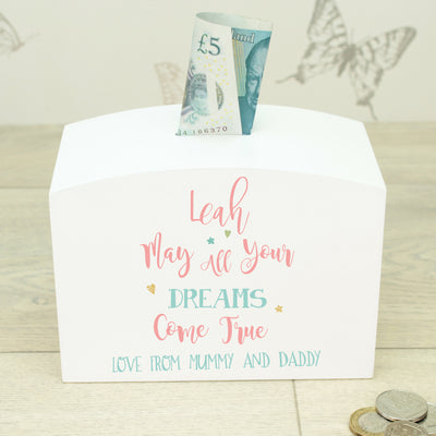 Dreams Come True Baby Money Box-Love Lumi Ltd