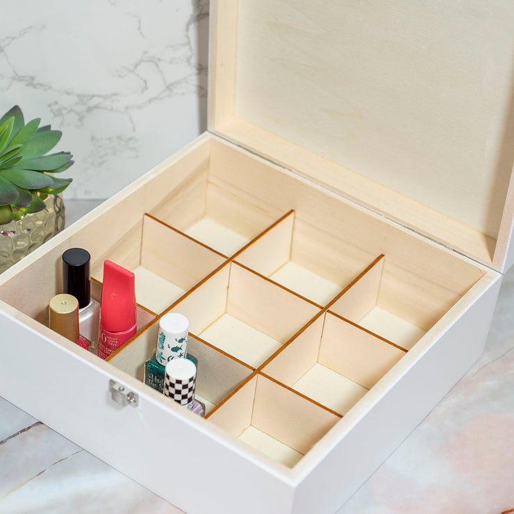 Personalised Nail Polish Manicure Storage Gift Keepsake Box-Love Lumi Ltd