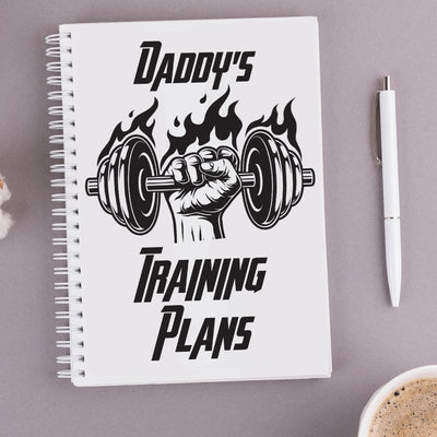 Personalised Muscle Workout Gym Planner Journal Notebook-Love Lumi Ltd