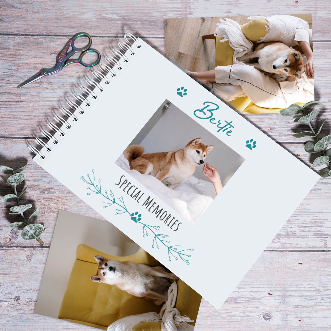 Personalised Pet Memories Photo Album Memorial Scrapbook-Love Lumi Ltd