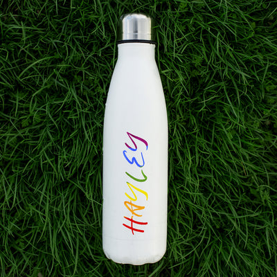 Personalised Rainbow Name Pride LGBTQ+ 500ml Water Drinks Bottle-Love Lumi Ltd