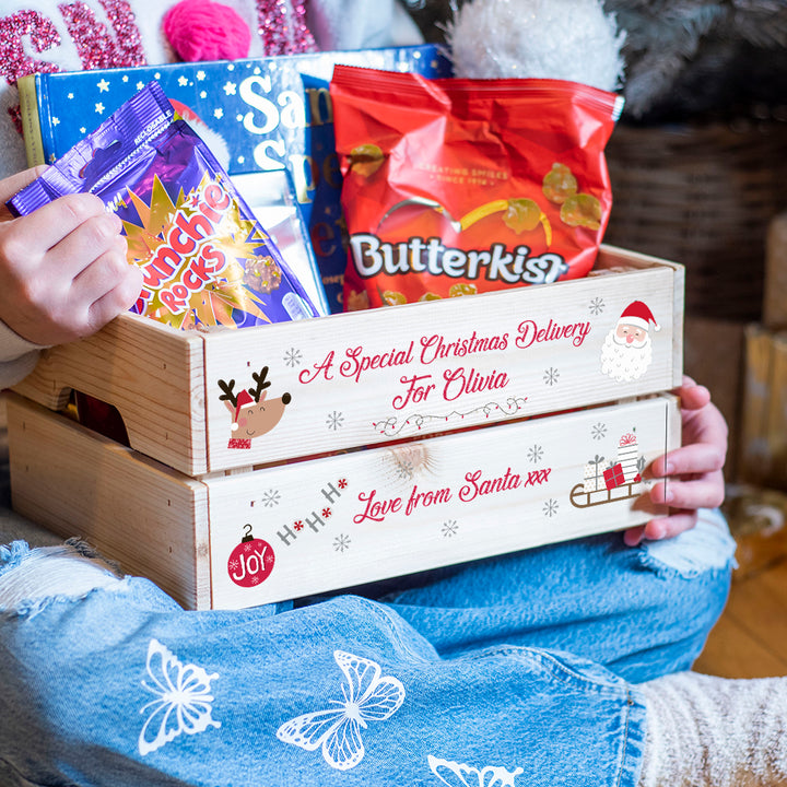 Rudolph and Santa Christmas Eve Gift Crate-Love Lumi Ltd