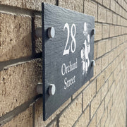 Birds Slate House Number or Name Wall Mounted Sign-Love Lumi Ltd