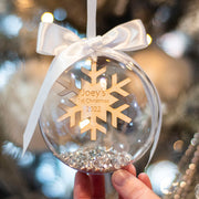 Snowflake Baby's 1st Christmas Bauble-Love Lumi Ltd