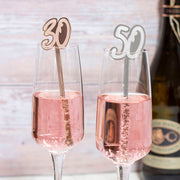 Birthday Age Acrylic Party Favour Drink Stirrers-Love Lumi Ltd