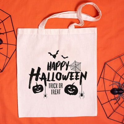 Happy Halloween Elements Shoulder Tote Shopping Bag-Love Lumi Ltd