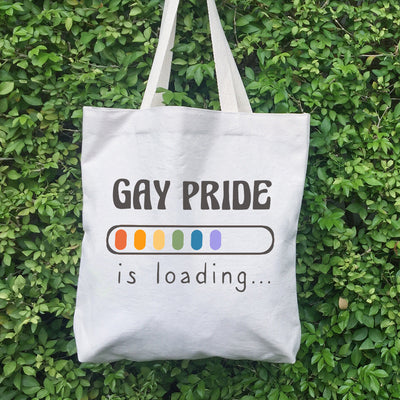 Gay Pride Loading LGBTQ+ Tote Bag-Love Lumi Ltd