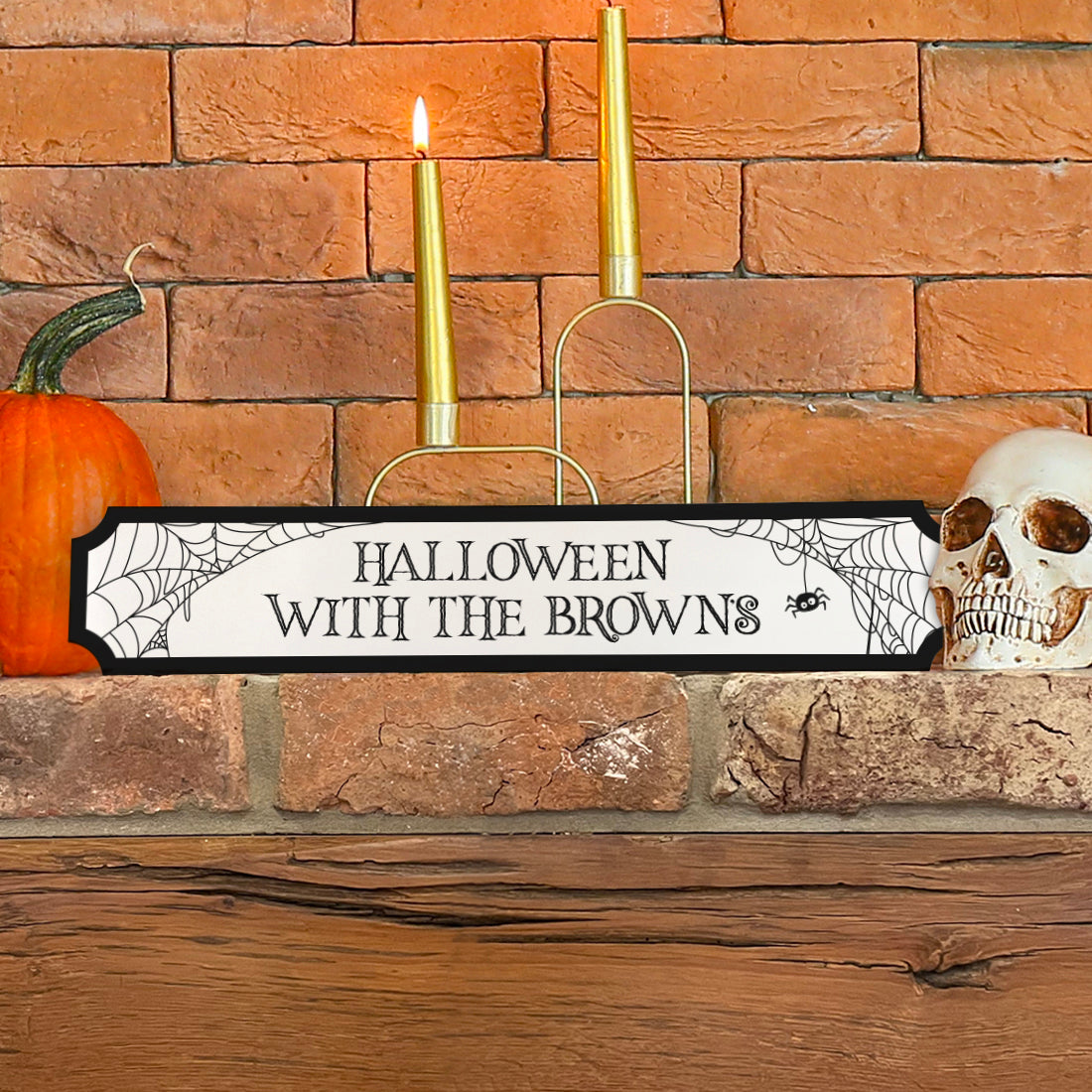 Spider Cobwebs Halloween Street Sign Decoration-Love Lumi Ltd