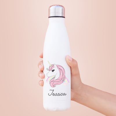 Personalised Unicorn 500ml Children's Water Bottle-Love Lumi Ltd