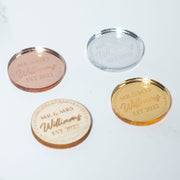 Personalised Sparkly Circle Wedding Table Scatter Confetti Favour Decorations-Love Lumi Ltd