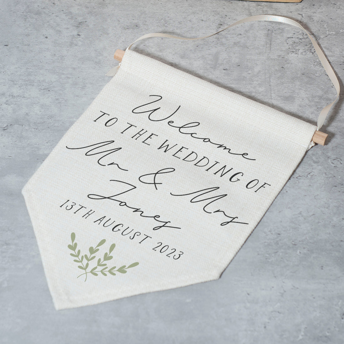 Welcome to the Wedding Flag-Love Lumi Ltd