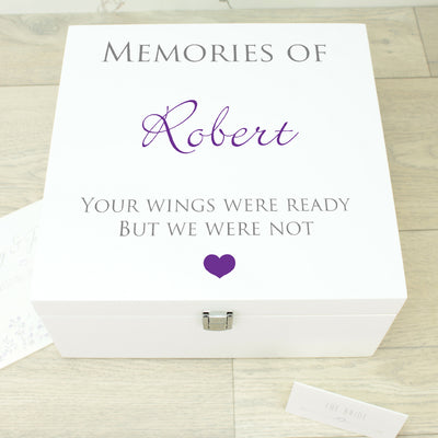 Condolence Wooden Keepsake Memory Box-Love Lumi Ltd