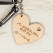 Personalised Spotify Wedding Song Album Keyring-Love Lumi Ltd