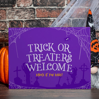 Personalised Halloween Graveyard Acrylic Welcome Board Party Sign-Love Lumi Ltd