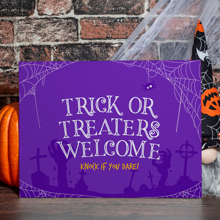 Personalised Halloween Graveyard Acrylic Welcome Board Party Sign-Love Lumi Ltd
