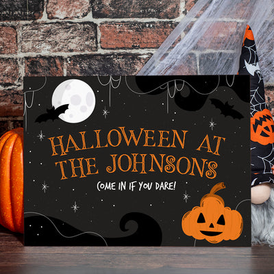 Personalised Halloween Moonlit Sky Acrylic Welcome Board Party Sign-Love Lumi Ltd