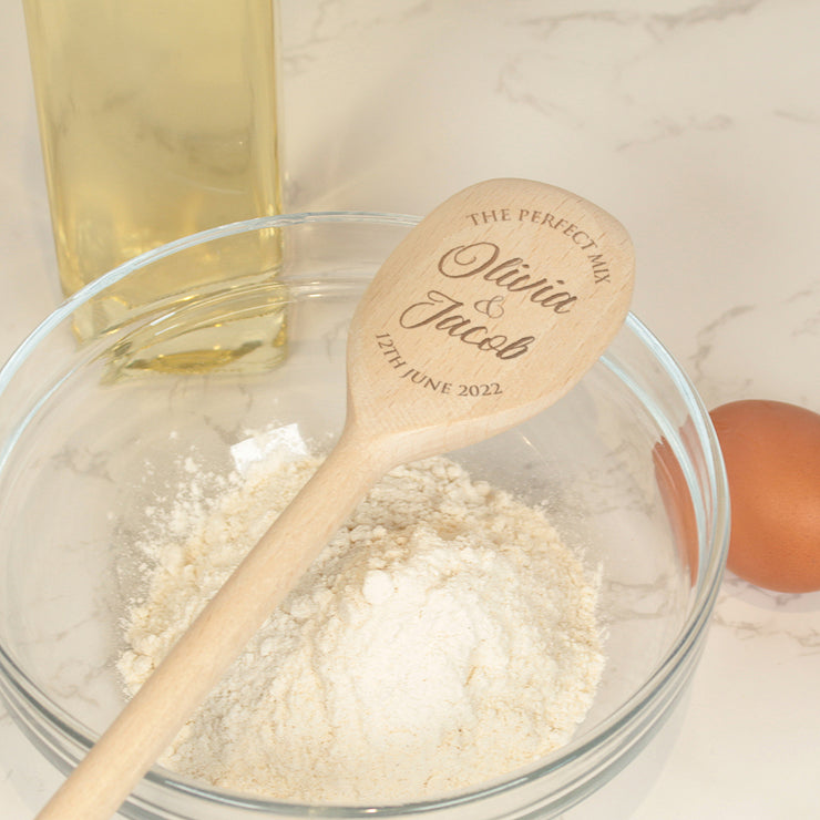 Personalised The Perfect Mix Wooden Baking Spoon-Love Lumi Ltd